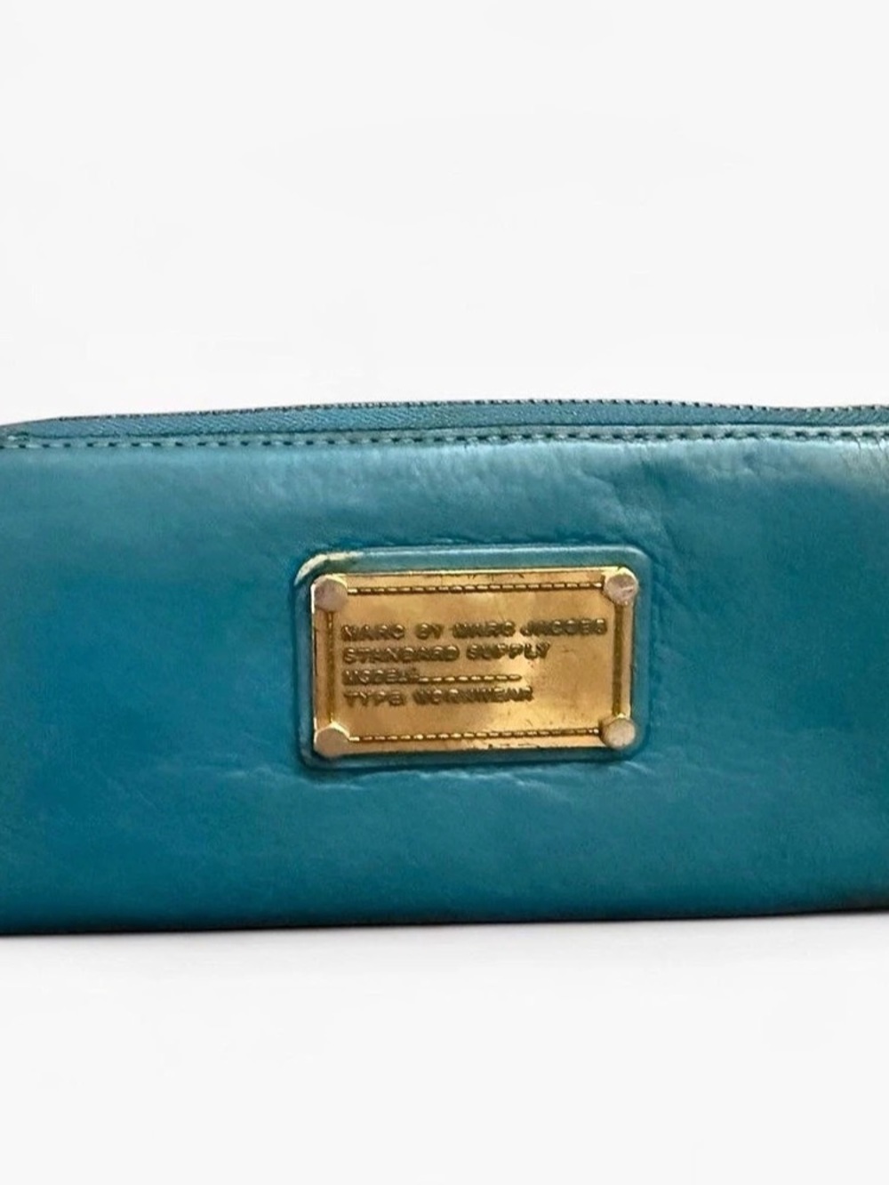 Marc by Marc Jacobs Standard Supply Workwear Zip Around Wallet Blue